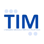 blue logo with letters tim