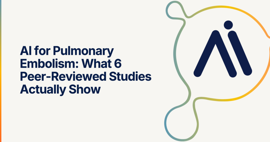 AI studies on pulmonary embolism findings