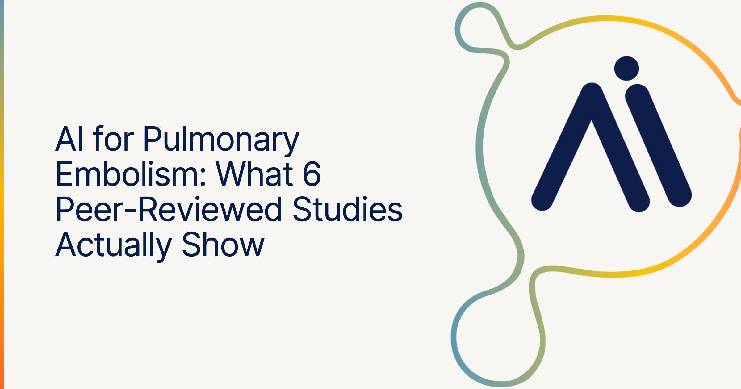 ai studies on pulmonary embolism findings